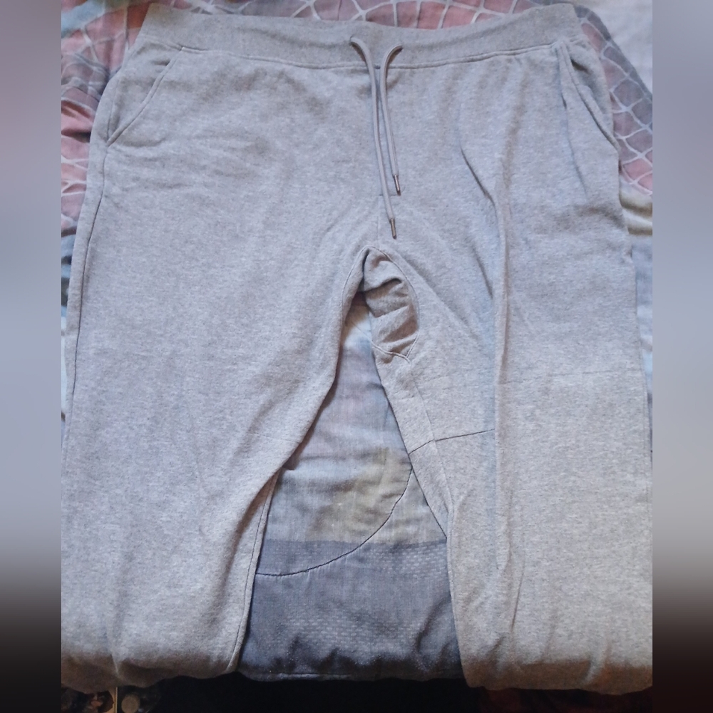 Original Use Light Gray Men's Fleece Jogger Sweatpants